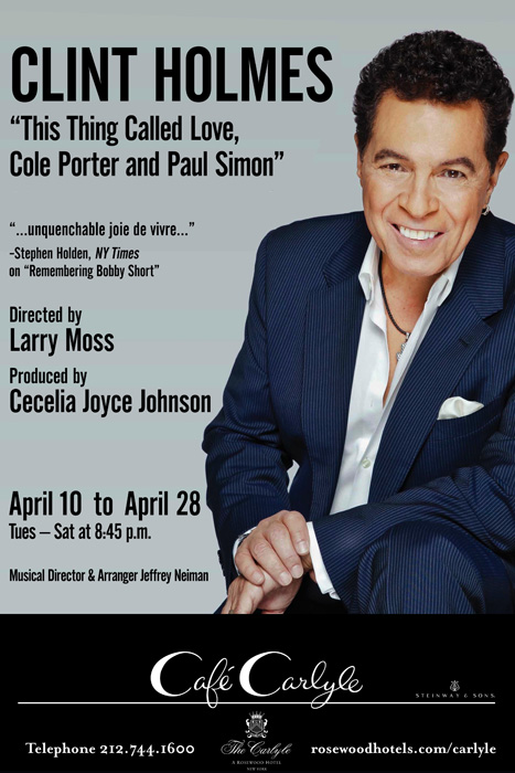 Clint Holmes at Cafe Carlyle